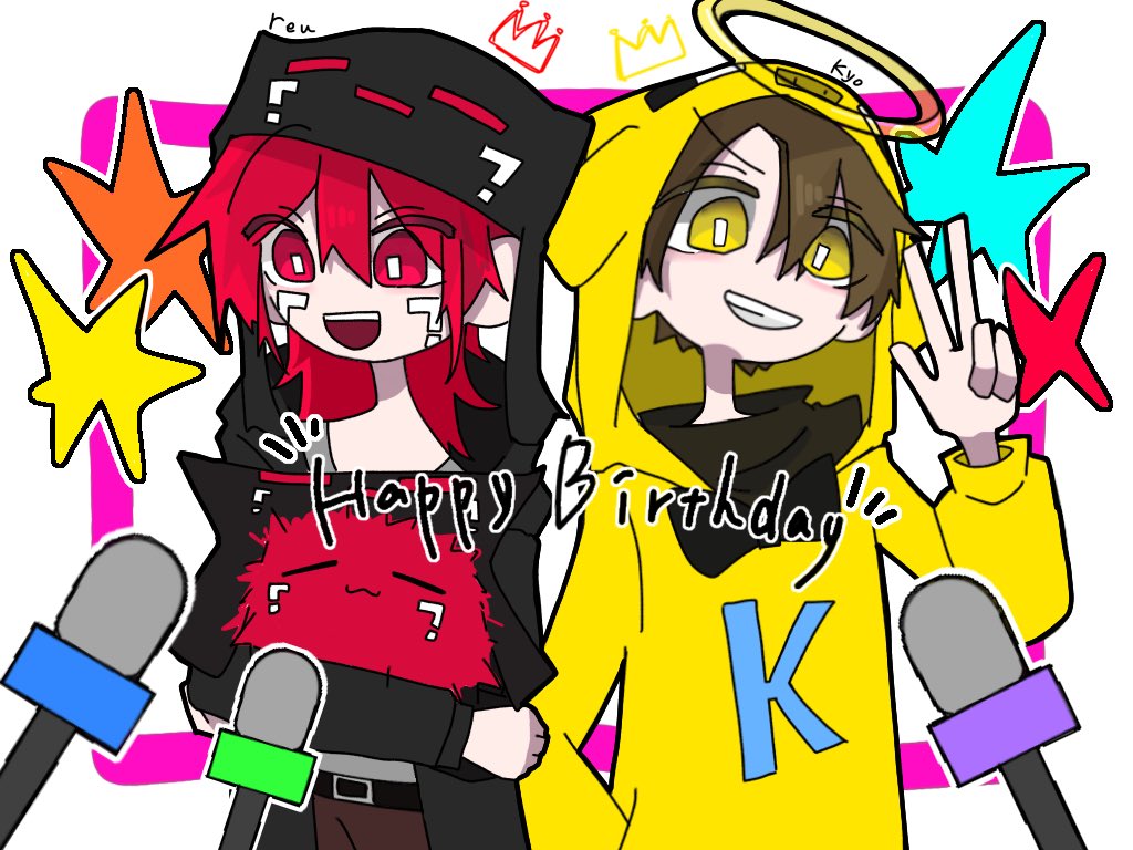 Grim_ek89's tweet photo. お誕生日おめでとうございます～‼️🎉素敵な一年になりますように🍀
 #強い誕生日だレウクラ2025
 #金豚きょー誕生日 https://t.co/zFCOiHDLZz