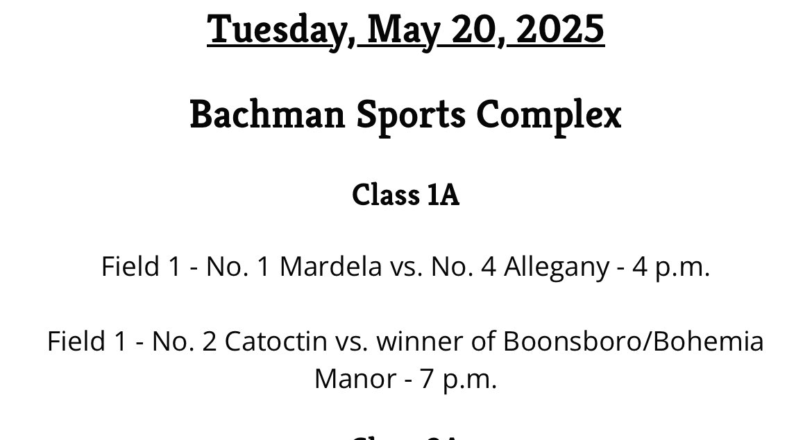 The Cougars will take the field at Bachman sports complex in the <a href="/MPSSAA_Org/">MPSSAA</a> 1A softball state semi final on Tuesday, May 20th at 7pm. Tickets go on sale Monday at noon. #CougarPride