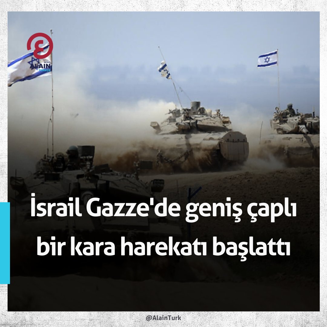 AlainTurk's tweet photo. İsrail Gazze'de geniş çaplı bir kara harekatı başlattı
İsrail ordusu, Gazze'nin kuzey ve güney bölgelerinde geniş çaplı kara harekatı başlatıldığını duyurdu.
Kaynak: NTV
#İsrail #Gazze #Harekat #Operasyon #KaraHarekatı #Dünyayaaçılangözünüz https://t.co/pa6VPxtIdv