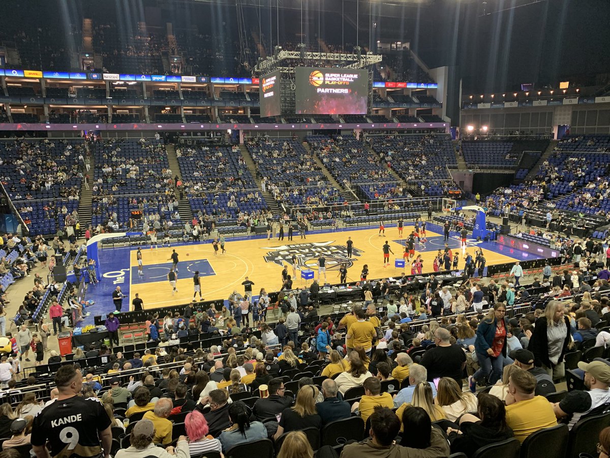 The <a href="/TheO2/">The O2</a> filling up with half hour until tip off. Huge game for <a href="/NewcastleEagle/">Newcastle Eagles</a> today. Looking for big games from Mike and Trey. Let’s go Eagles 🏀🦅