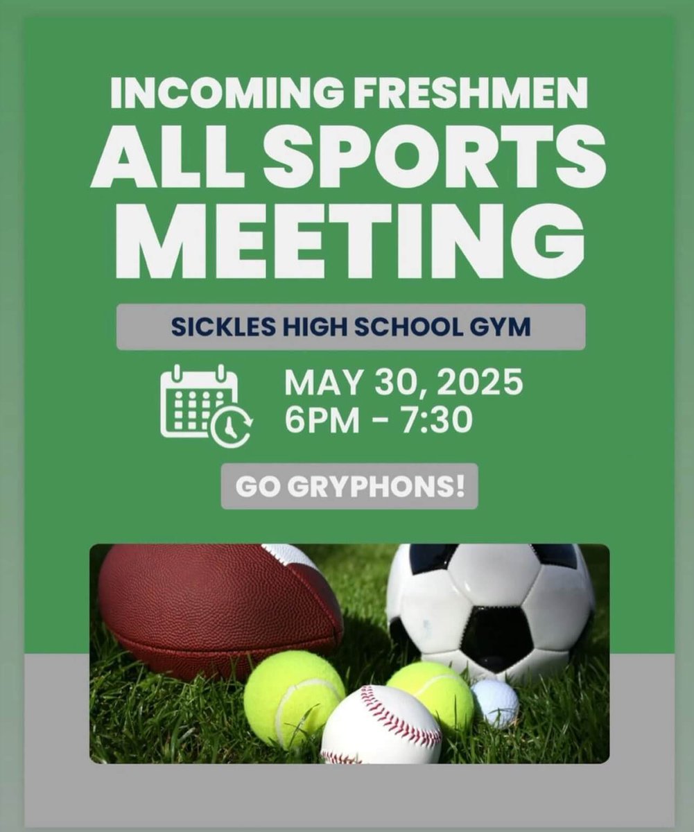 Incoming freshman interested in joining our flag football program please some see us Friday May 30th! #GoGryphons #NikeTEAM