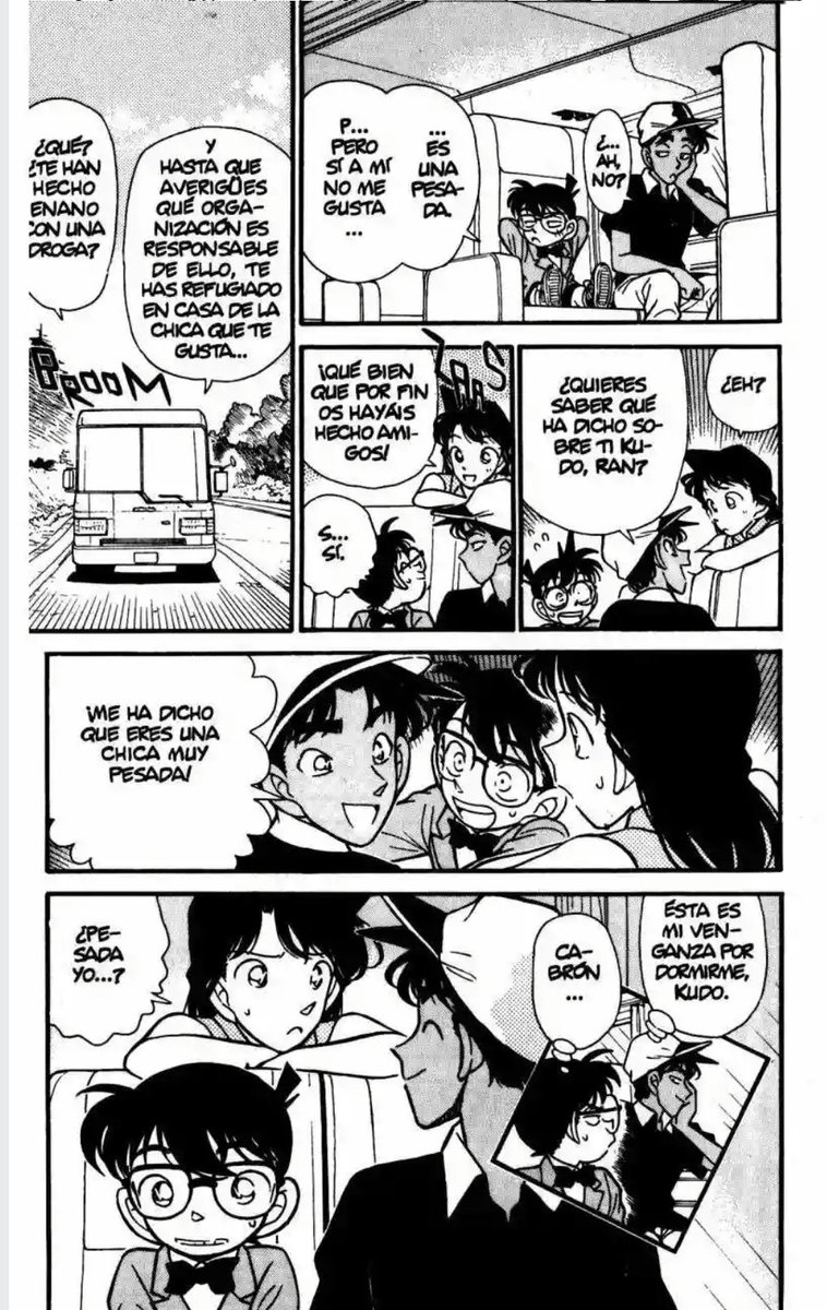 Isra_10j's tweet photo. **El Fanático de Holmes.
Conan y otros fans de Sherlock Holmes son reunidos para participar en un concurso. Sin embargo, algunos crímenes se llevan a cabo. Conan y Hattori son quienes identifican al culpable y Shinichi le cuenta la verdad al Detective del Oeste, ahora alguien más sabe su secreto!