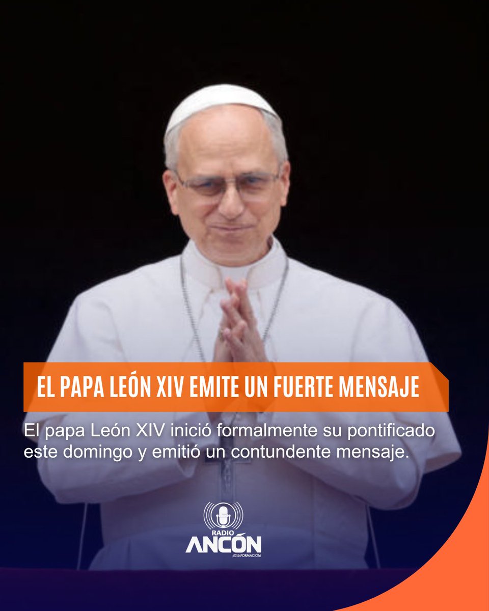 radioanconpa's tweet image. El papa León XIV inició su pontificado con una fuerte crítica al sistema económico global, que —dijo— explota la Tierra y excluye a los pobres. Pidió unidad, caridad y una Iglesia que trabaje por un mundo reconciliado.