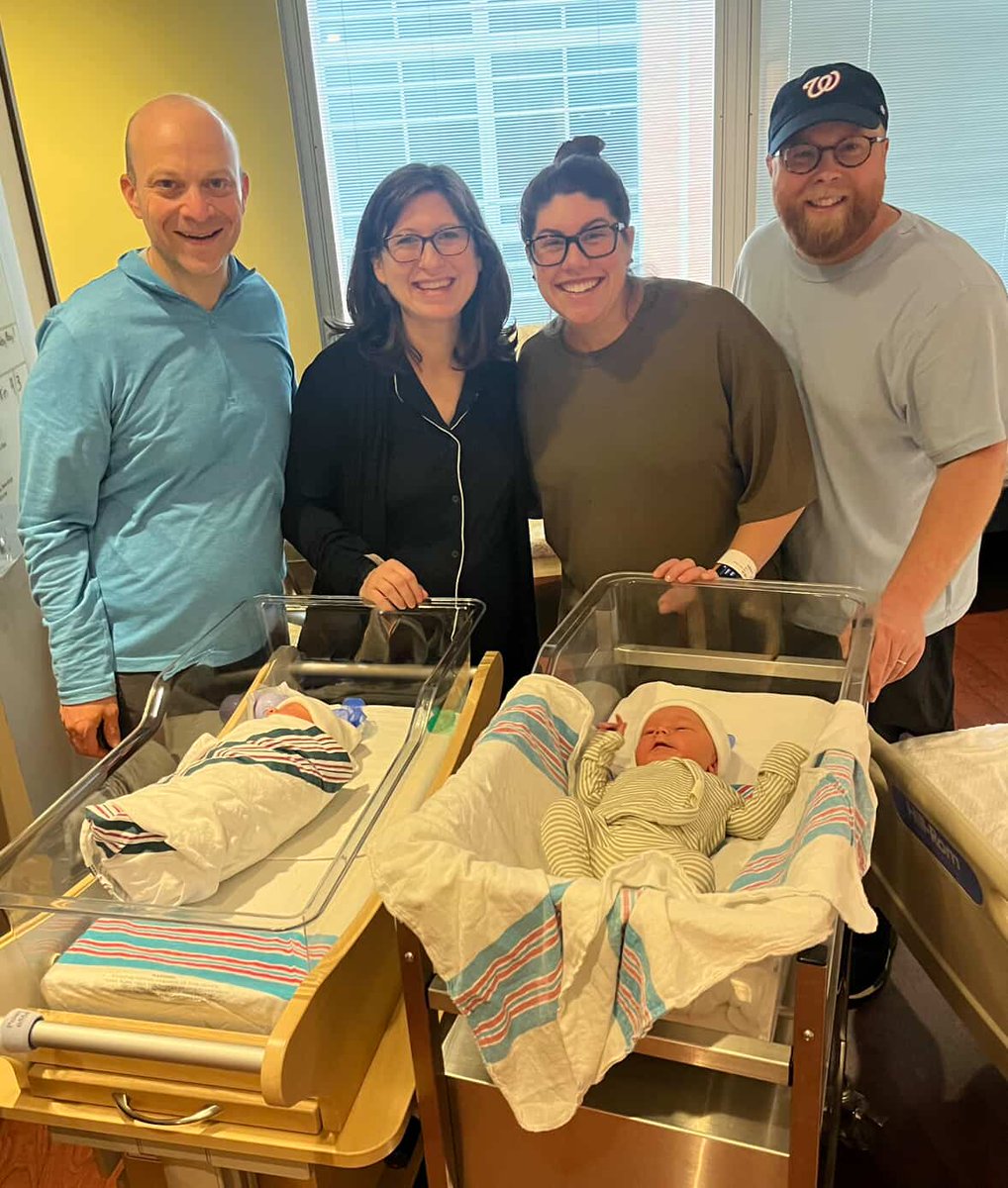 On May 8, two families from the same neighborhood welcomed baby boys in adjacent rooms, a heartwarming moment of community and connection. They are now birthday buddies and neighbors! .