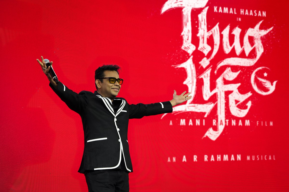 Raaj Kamal Films International (@rkfi) on Twitter photo The man behind the Heart Beat of every Thug <a href="/arrahman/">A.R.Rahman</a>
#ThuglifeTrailer
➡ youtube.com/playlist?list=…
#Thugfluencers
#ThuglifeAudioLaunch from May 24
#Thuglife
#ThuglifeFromJune5 #KamalHaasan #SilambarasanTR
#IMAX
A #ManiRatnam Film
An <a href="/arrahman/">A.R.Rahman</a> Musical
<a href="/ikamalhaasan/">Kamal Haasan</a> The man behind the Heart Beat of every Thug <a href="/arrahman/">A.R.Rahman</a>
#ThuglifeTrailer
➡ youtube.com/playlist?list=…
#Thugfluencers
#ThuglifeAudioLaunch from May 24
#Thuglife
#ThuglifeFromJune5 #KamalHaasan #SilambarasanTR
#IMAX
A #ManiRatnam Film
An <a href="/arrahman/">A.R.Rahman</a> Musical
<a href="/ikamalhaasan/">Kamal Haasan</a>