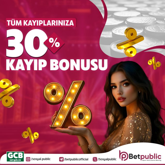 KAYIPLARINIZI TELAFİ ETME ZAMANI  

Betpublic’te Kayıplarınıza Üzülmeye Son!  

Minimum 100 TL Kaybınıza Anlık
%30'a Varan Kayıp Bonusu  

Kazananların Dünyası'na Bir Adım Daha Yaklaş!  

Güncel Giriş Bio'da.