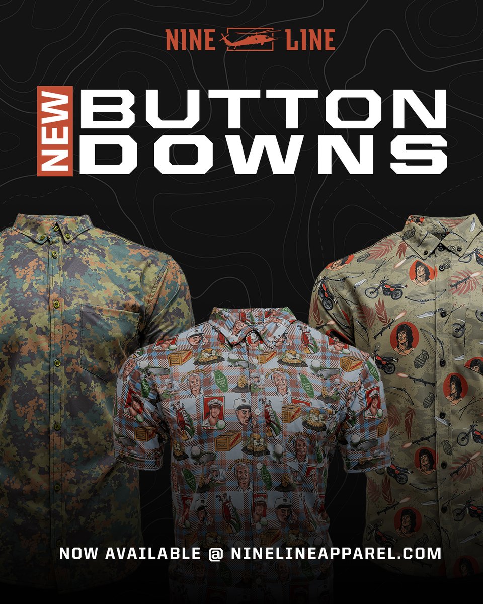 NineLineApparel's tweet image. Turn heads. Start conversations. These aren’t your dad’s button downs.
Shop new button downs: nine.li/XBD
#ButtonDowns #DressUp #DressDown #AllNew #NineLineApparel