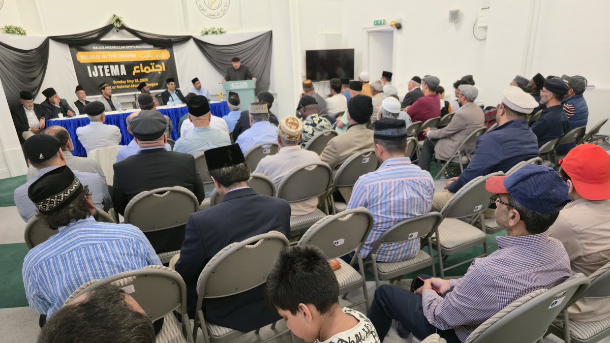 Closing remarks by <a href="/sadransaruk/">Sadr Majlis Ansarullah UK</a> at the Regional Ijtema, Ansarullah Scotland <a href="/AMEA_Scotland/">Majlis Ansarullah Scotland</a> 
<a href="/AMEA_UK/">Ahmadiyya Muslim Elders UK</a> <a href="/Ansarullah_UK/">Majlis Ansarullah UK</a>