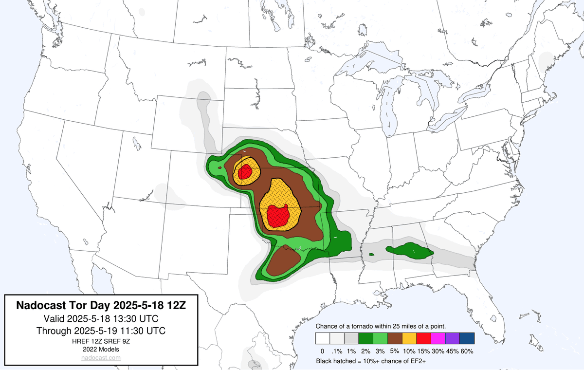 12Z Day Tornado Forecast (New New 2022 Models)