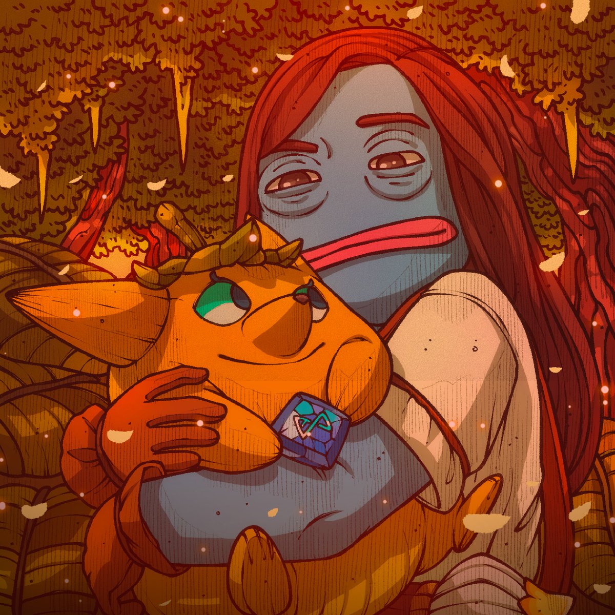 They chased new flames
We protected the one that lit our way

CAG &amp; Axie 1/1 — a vow of loyalty carved deep in Ronin 🔥💖🐾

<a href="/AxieInfinity/">Axie Infinity</a>