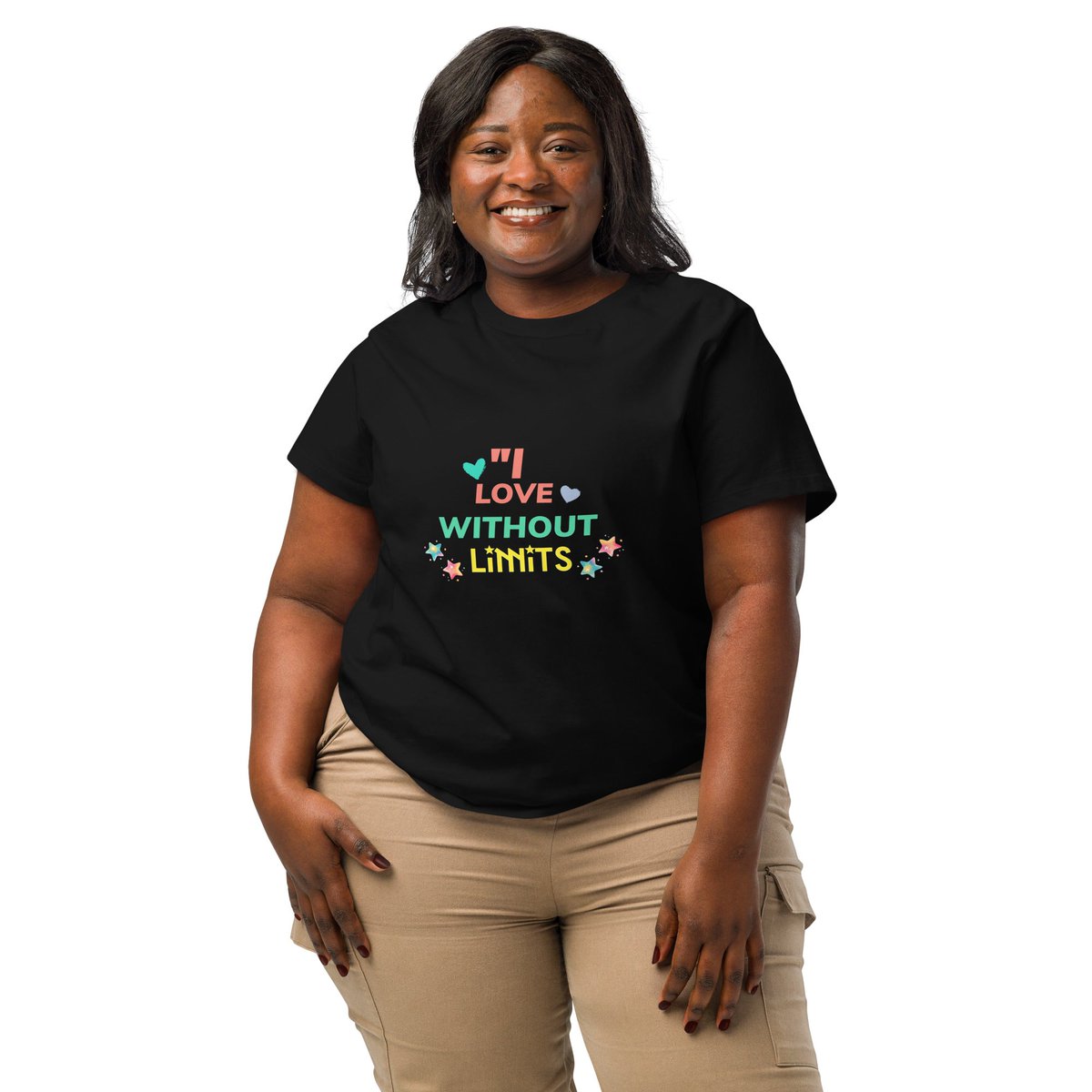 Samatya2025's tweet image. Love has no rules. No barriers. Just one truth: “I Love Without Limits.”.
 Get yours today—let the world feel your love. [samatya.store/products/women…]
 #UnconditionalStyle  #LimitlessLoveLook #StyleWithSoul  #TeeWithPurpose      #PositiveVibesOnlyTee #ViralTshirtDrop
