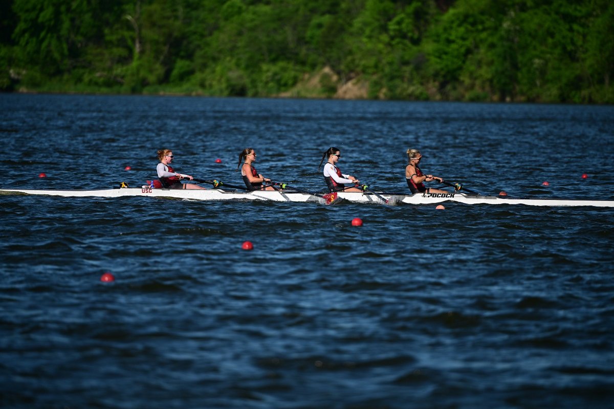 Big Ten Championships | Indianapolis
2V4+ Grand Final
1. Washington 6:58.341
2.  Rutgers 6:59.955
3. Michigan 7:07.133
4.  USC 7:14.860
5. Ohio State 7:15.859
6. Minnesota 7:20.919
#FightOn ✌️