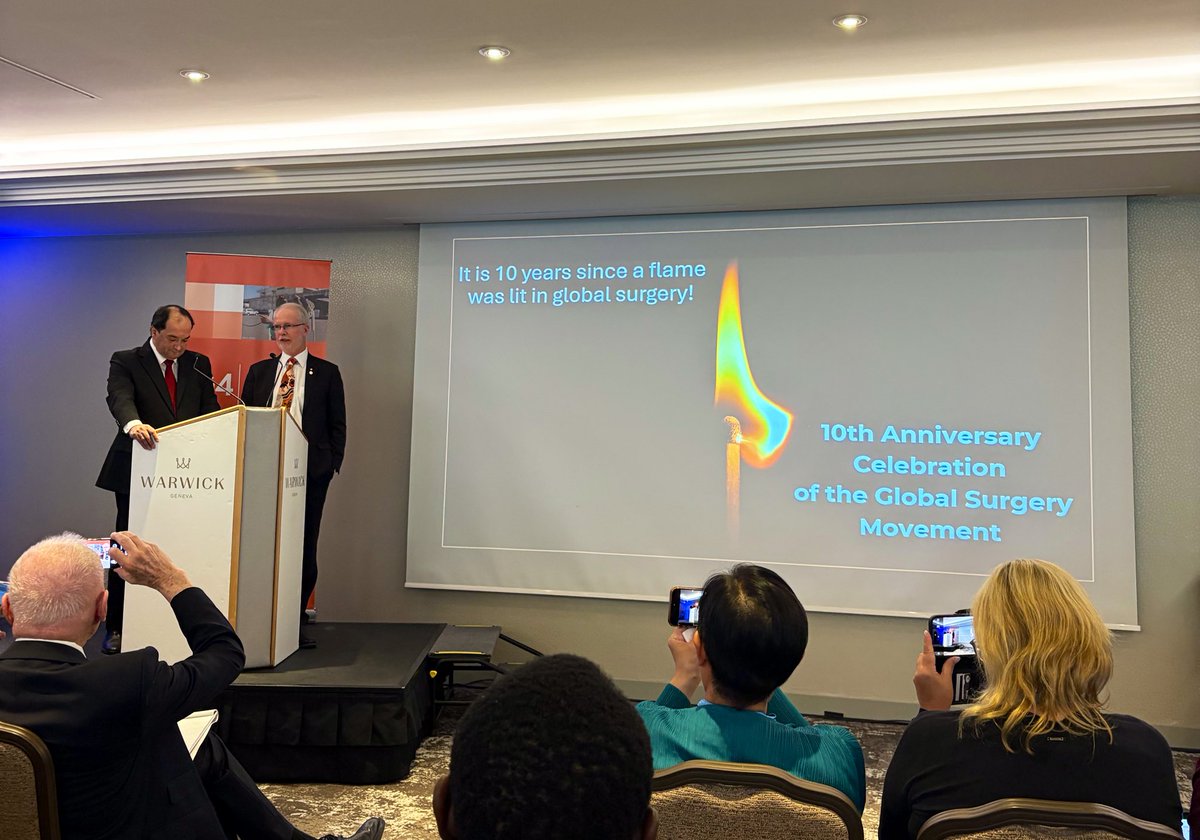 Sara Venturini (@_saraventurini_) on Twitter photo At the 10-year anniversary of the #globalsurgery movement
A reminder that “5 billion people still don’t have access to safe and timely surgery when they need it” #WHA78 <a href="/theG4Alliance/">The G4 Alliance</a> At the 10-year anniversary of the #globalsurgery movement
A reminder that “5 billion people still don’t have access to safe and timely surgery when they need it” #WHA78 <a href="/theG4Alliance/">The G4 Alliance</a>