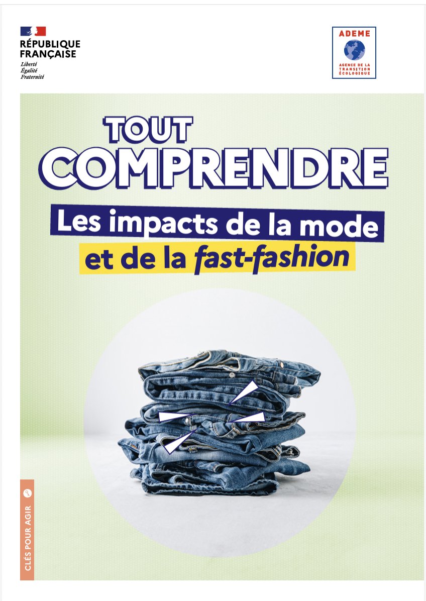 #MardiEDD | Sensibiliser les élèves aux questions de la #durabilité et de la #mode 

Le vêtement et les circuits liés à sa consommation sont une entrée pour sensibiliser les élèves à la #TransitionÉcologique en #EMI, #lettres ou #géographie
👉 eduscol.education.fr/4217/explorer-…
<a href="/ademe/">ADEME</a>