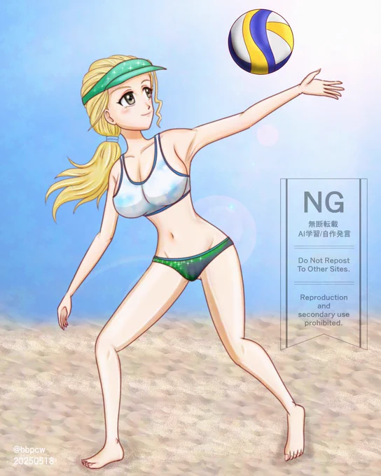 ビーチバレーなあけびちゃんでお祝いです～#佐々木あけび生誕祭2025 