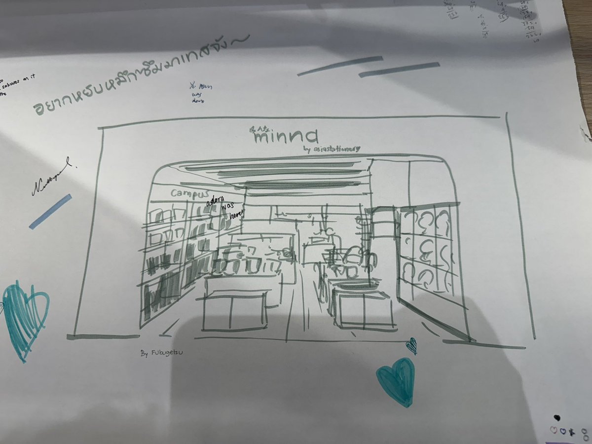 Fuwadaiji's tweet photo. Traveler’s sketch ของวันนี้คับ ไม่ค่อยมีอะไรเพราะถึงไทยแล้ว

รูปสุดท้ายแอบไปวาดฝากไว้ที่กระดาษลองปากกาของร้าน minna ที่ขนาดใหญ่มาก ๆ เค้าเอามาเป็นม้วนเมตร กางให้คนลองเล่นได้เลย เจ๋งมาก https://t.co/seKNl8Aahy