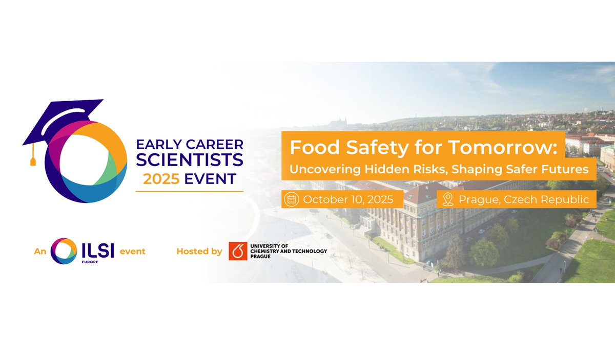 📣 Abstract call now open!
Join us for the 𝗘𝗖𝗦 𝟮𝟬𝟮𝟱– 𝗙𝗼𝗼𝗱 𝗦𝗮𝗳𝗲𝘁𝘆 𝗳𝗼𝗿 𝗧𝗼𝗺𝗼𝗿𝗿𝗼𝘄

 🗓️10 Oct | 📍 Prague | 🎓 Free to join!
🎙️ Present your work
 🏆Win awards
 📩Submit by 30 May 2025
 🔗ilsi.eu/event/early-ca…

#ECS2025 #FoodSafety #ILSI