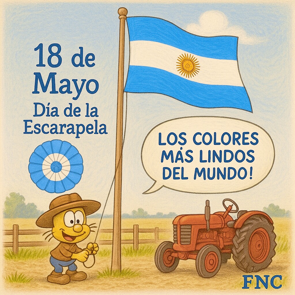 *¡Feliz Día de la Escarapela, compañerxs!*

*Hoy celebramos con orgullo los colores celeste y blanco que nos unen como argentinos. Desde el corazón del campo, seguimos sembrando esfuerzo, trabajo y amor por esta tierra que tanto nos da.