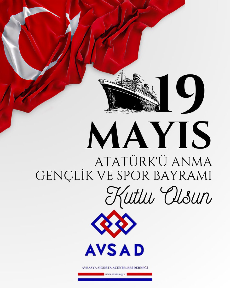 19 Mayıs Atatürk’ü Anma, Gençlik Ve Spor Bayramı kutlu olsun!

Ulu Önderimiz Mustafa Kemal Atatürk’ü saygı ve minnetle anıyoruz. 

#19Mayıs #Avsad