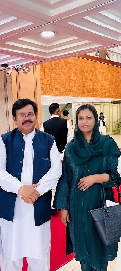 With Adi Dr Nafisa Shah MNA in National assembly islamabad