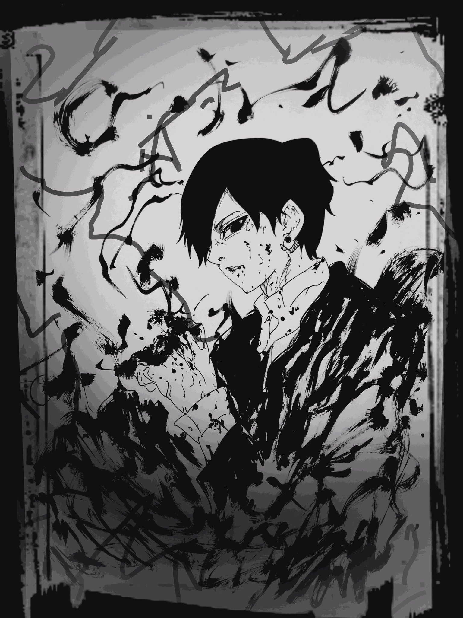 原画 左手で描いた黒豹 #127 原画 左手で描いた黒豹 #127 りしゅと⚽️西2 テ40b