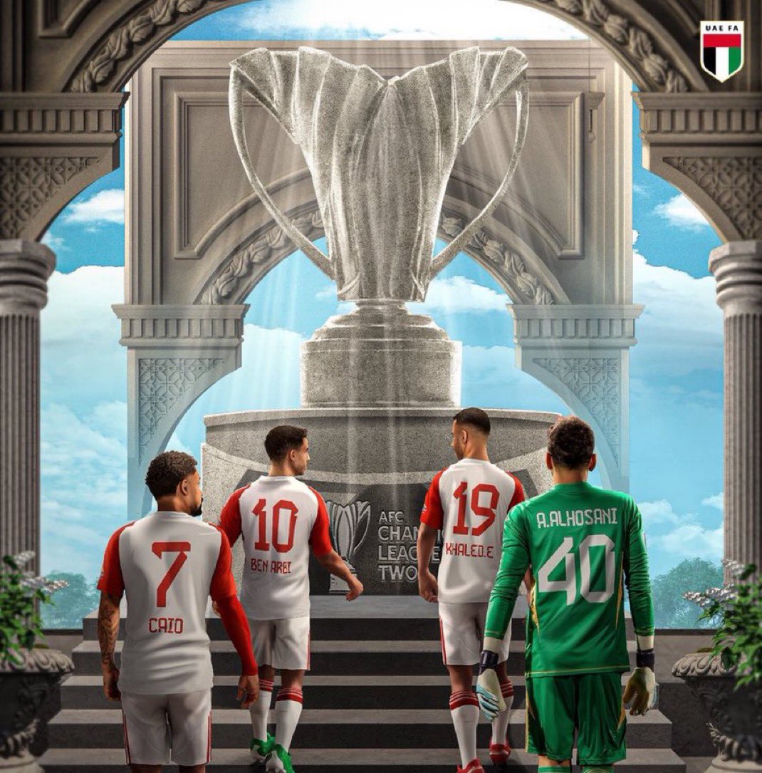 الشارقة بطلاً  اسيا 2
مبروك لسيدي الشيخ محمد بن زايد
 آل نهيان  
مبروك لجماهير الملك الوفية 
مبروك لكرة الإمارات
 🇦🇪
🤍❤️🤍❤️🤍❤️🤍❤️🤍❤️🤍❤️