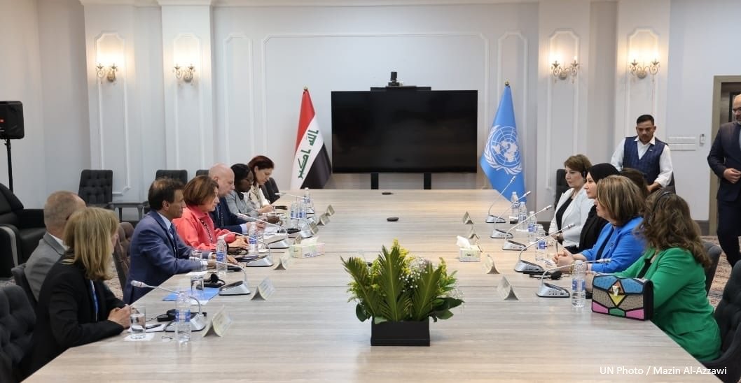 UN Political and Peacebuilding Affairs (@undppa) on Twitter photo Under-Secretary-General for Political and Peacebuilding Affairs <a href="/DicarloRosemary/">Rosemary A. DiCarlo</a> met today in Baghdad with government and civil society representatives, including Dr. Shahbaa Ahmed Hussein Al-Azawi, the Prime Minister’s adviser on women’s issues. Under-Secretary-General for Political and Peacebuilding Affairs <a href="/DicarloRosemary/">Rosemary A. DiCarlo</a> met today in Baghdad with government and civil society representatives, including Dr. Shahbaa Ahmed Hussein Al-Azawi, the Prime Minister’s adviser on women’s issues.
