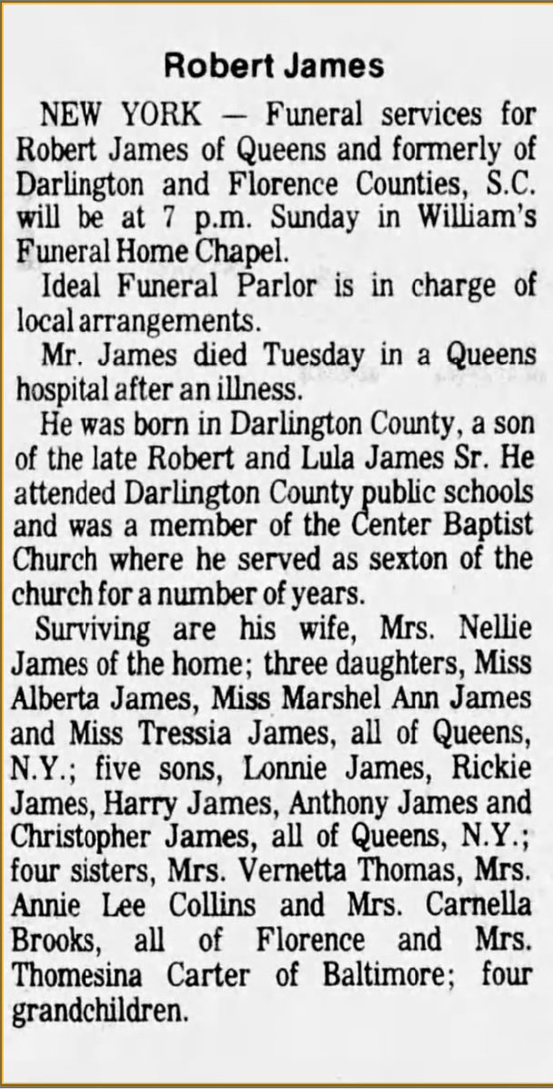 Remembering Robert James, Sr. A Legacy of Love and Death Trends Newsline