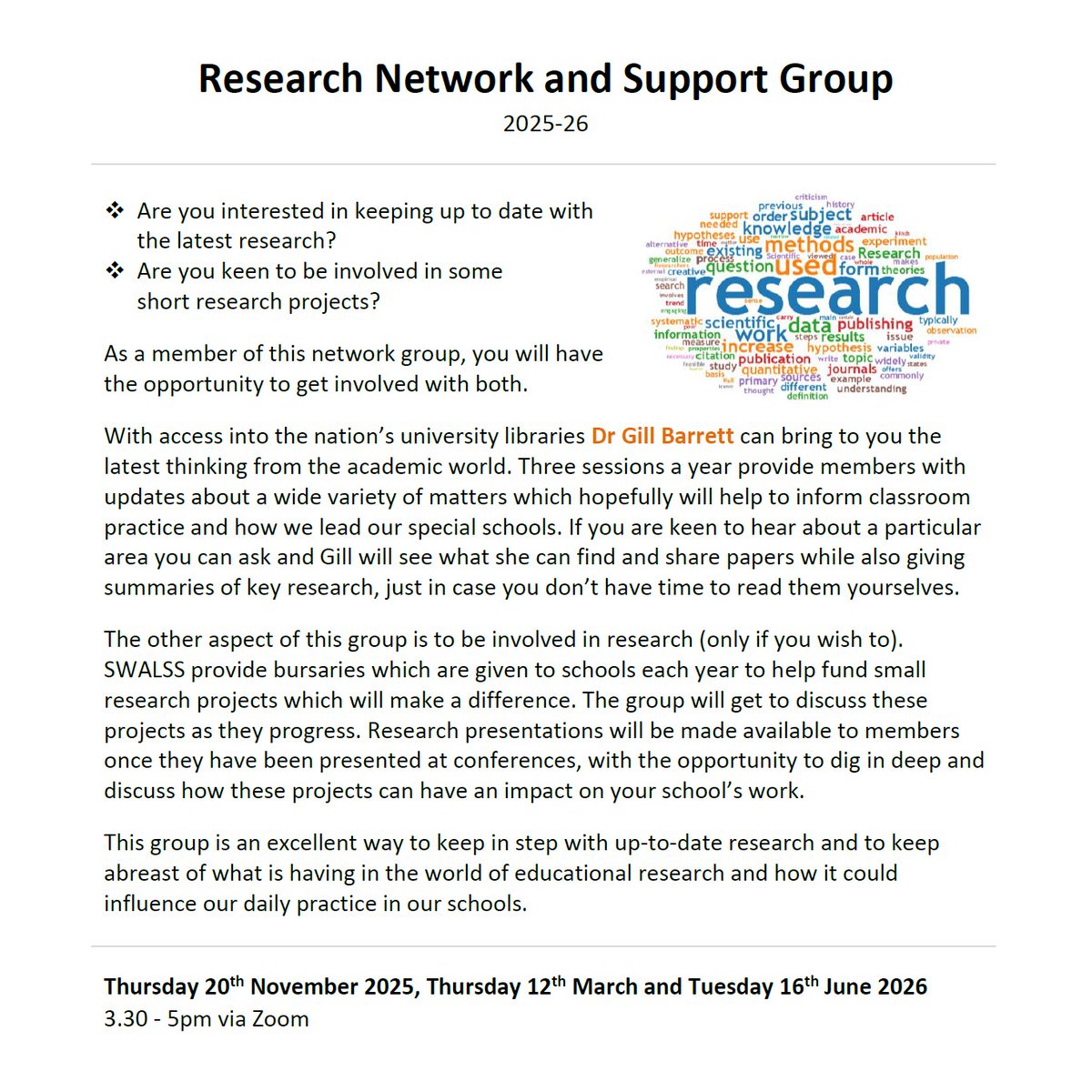 More info and booking here: swalss.co.uk/training
