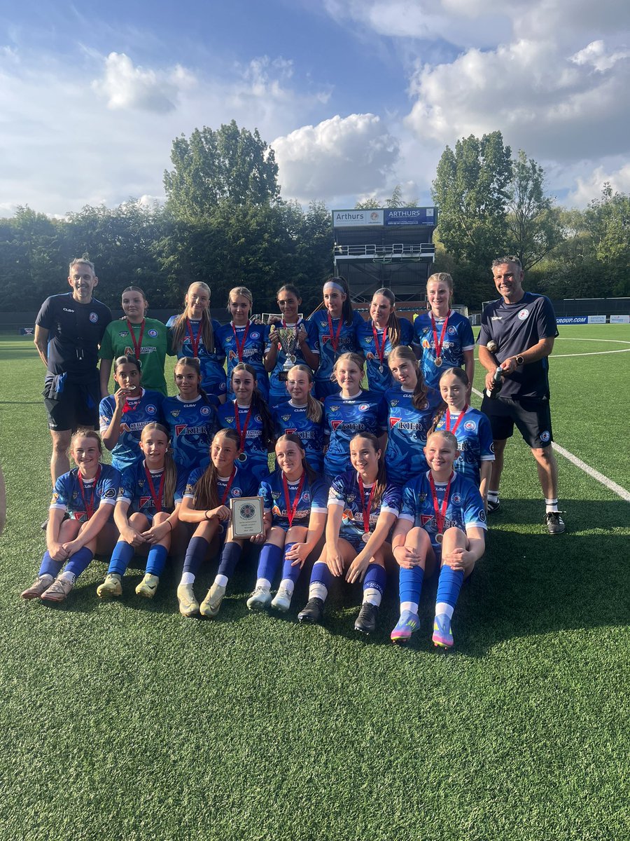 CVSFA's tweet photo. Congrats to our U14 girls winning a close @WelshSchoolsFA final v @SwanseaSFA 

Also congrats to Sydney Baker on being player of the match @StanwellPE 

🏆 https://t.co/A2EZXQq8bz