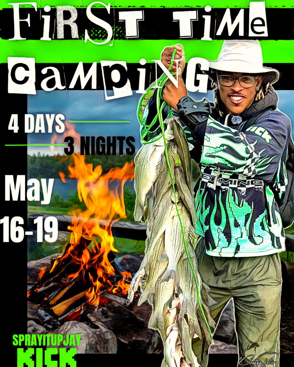 Still out here day 3 of irl camp trip on <a href="/kick/"></a> 🎣🐟⛺️