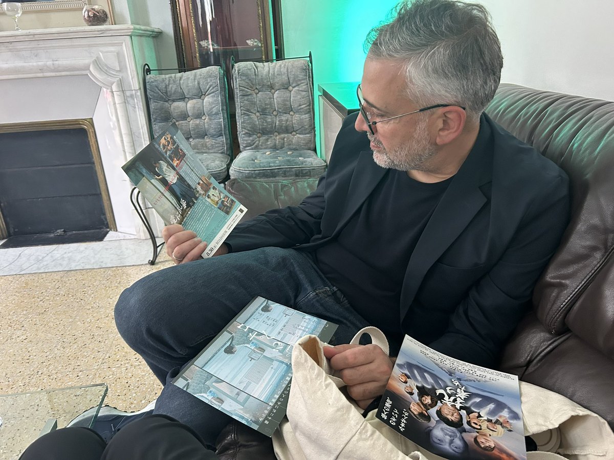 グルジアのレヴァン・コグアシビリ監督にも紹介させていただきました☺️ #愛に乱暴　#抗うものたち　#夢見るペトロ　#Requiem #極主夫道　#Cannes2025