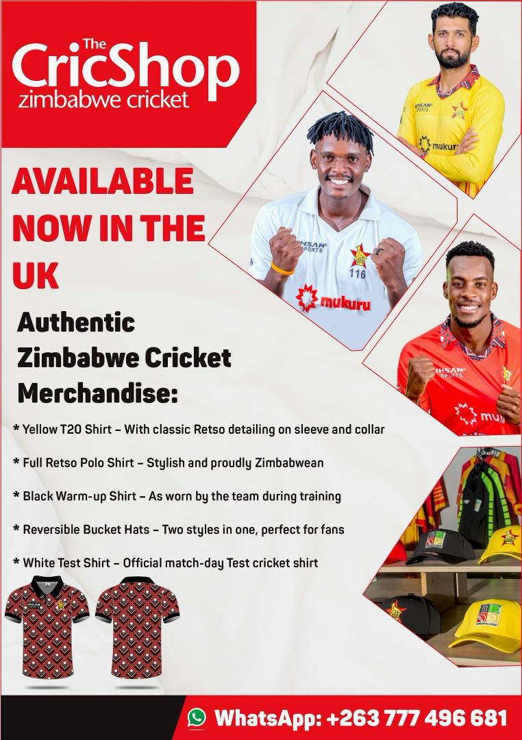 🇿🇼🏏Get ready to cheer the Chevrons in style! 

CricShop now brings authentic Zim merch to the UK!
Whether you’re at the stadium or the couch, represent your team like a pro.

💬 DM to grab yours! WhatsApp: +263 777 496 681

#ZimCricketFans #CricShopUK #ChevronPride 🛒🏆