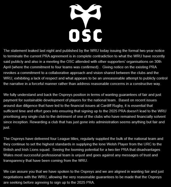 OSC STATEMENT:

ospreyssupportersclub.co.uk/osc-statement-…