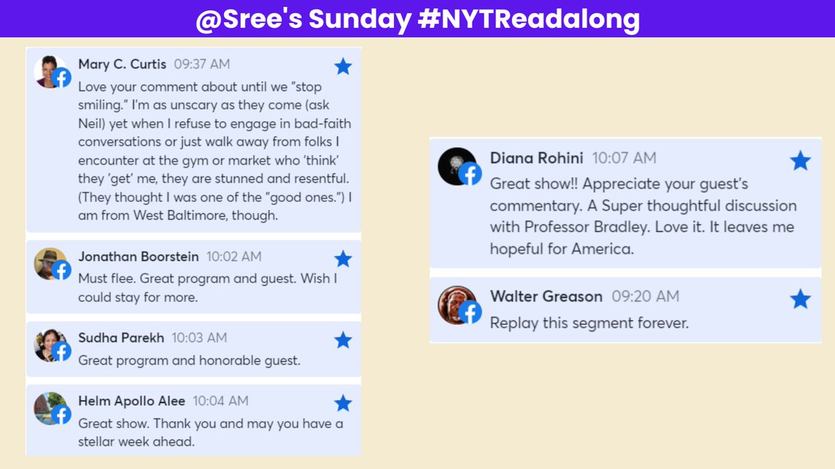 <a href="/sree/">Sree Sreenivasan</a> <a href="/ProfSBradley/">Stefan Bradley</a> <a href="/thenewpress/">The New Press</a> <a href="/CauveryMadhavan/">Cauvery Madhavan</a> <a href="/RoseHorowitz31/">Rose Horowitz, #WomenToFollow💃🏼</a> <a href="/mcurtisnc3/">Mary C. Curtis</a> <a href="/phaldipur/">Pradnya Haldipur</a> <a href="/AnitaBGreen/">AnitaJo</a> <a href="/johnleemedia/">John Lee</a> <a href="/scroll_in/">Scroll.in</a> <a href="/ASALH/">ASALH</a> <a href="/jswatz/">John Schwartz</a> <a href="/ZebulonMiletsky/">Dr. Zebulon Miletsky</a> <a href="/SBUafricana/">Stony Brook University Africana Studies</a> <a href="/BlackBiracial/">Black Biracial</a> <a href="/waynekamidoi/">Wayne Kamidoi</a> <a href="/BigGreenPen/">Paula Kiger (She/Her)</a> <a href="/SFDoug/">Doug Levy</a> <a href="/AvolynsPapa/">Ken Fisher</a> <a href="/shashib/">Shashi Bellamkonda</a> <a href="/digimentors/">Digimentors</a> <a href="/WalterDGreason/">Walter Greason</a> 4/x The best comments from today's #NYTReadalong with <a href="/ProfSBradley/">Stefan Bradley</a>, an image of #Ferguson Protestors and the <a href="/nytimes/">The New York Times</a> article about the corner where #GeorgeFloyd was murdered: nytimes.com/interactive/20… (includes video).

cc: <a href="/WalterDGreason/">Walter Greason</a> <a href="/mcurtisnc3/">Mary C. Curtis</a> <a href="/Miss_U_Gram/">Patricia D. Freudenberg, AKA , Patty from New York</a> <a href="/DianaRohini/">ᴅɪᴀɴᴀ ʀᴏʜɪɴɪ</a>