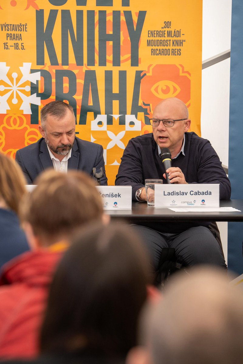 MUP_TRUEDEM's tweet photo. @LadCabada discussed the polarisation of European societies and ways to strengthen democratic resilience in the public debate together with Czech Minister of Science Marek Ženíšek, Senior Research Officer at Wilfried Martens Centre Peter Hefele &amp; Slovak journalist Arpád Soltész. https://t.co/g1GKcuwceg