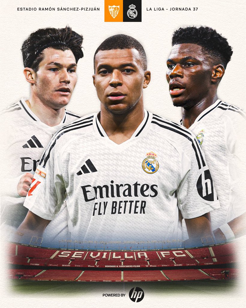 MadridistasPune's tweet photo. It’s Match Day Madridistas. Here’s our starting XI for tonight’s game!

🏳️ - Sevilla Vs Real Madrid
🏟️ - Estadio Ramón Sánchez-Pizjuán 
🗓️ - Sunday, 18 May
⏰ - 10:30 PM
📺 - FANCODE   

#SevillaRealMadrid #PeñaMadridistaDePune #MadridismoIndia #LosBlancos #MadridistasPune https://t.co/t1FzIx3riT