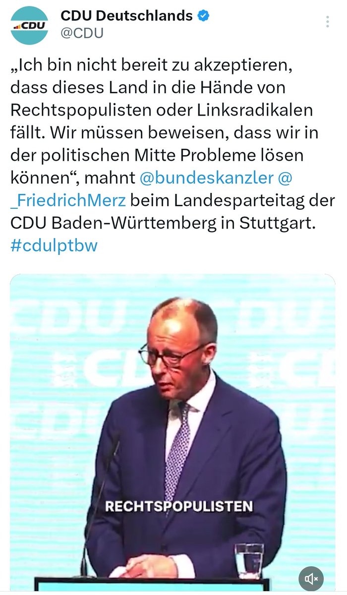 #Servicepost für Friedrich #Merz und alle, die politische Verantwortung für unser Land und für unsere #Demokratie tragen: Rechtsextremist:innen sind nicht als "Rechtspopulisten" zu verharmlosen. #noAfD #Rechtsextremismus