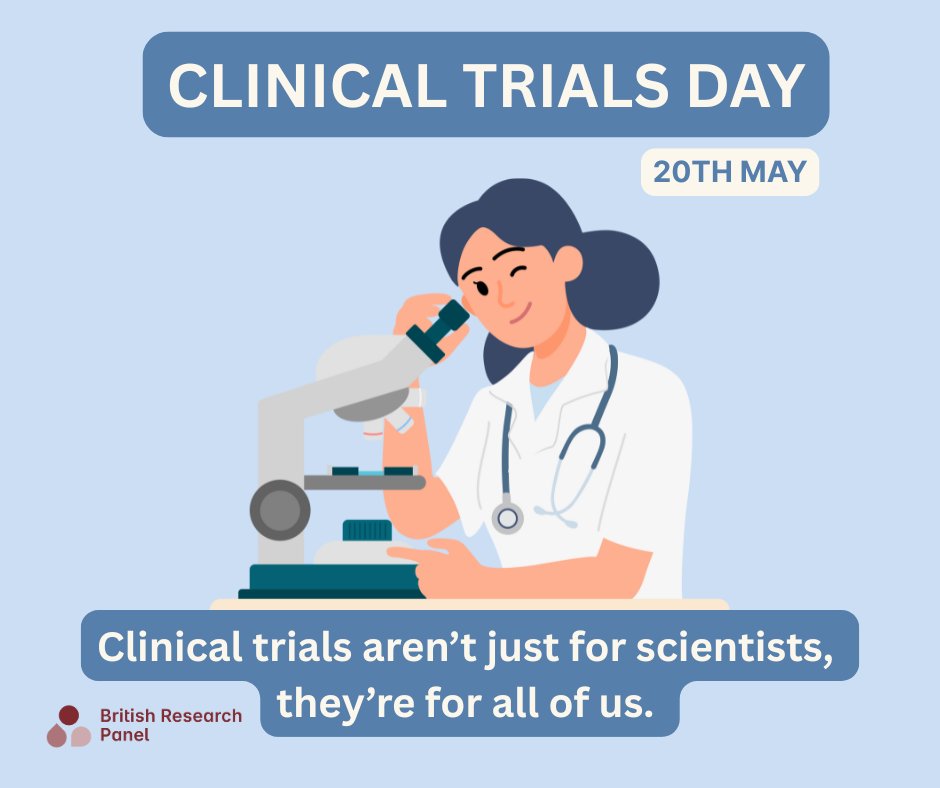 It's #ClinicalTrialsDay! 🧪

From antibiotics to COVID-19 vaccines, clinical trials make medical breakthroughs possible.

Thanks to the volunteers, researchers &amp; healthcare teams driving progress! 🙏

#MedicalResearch #GetInvolved #ClinicalTrials