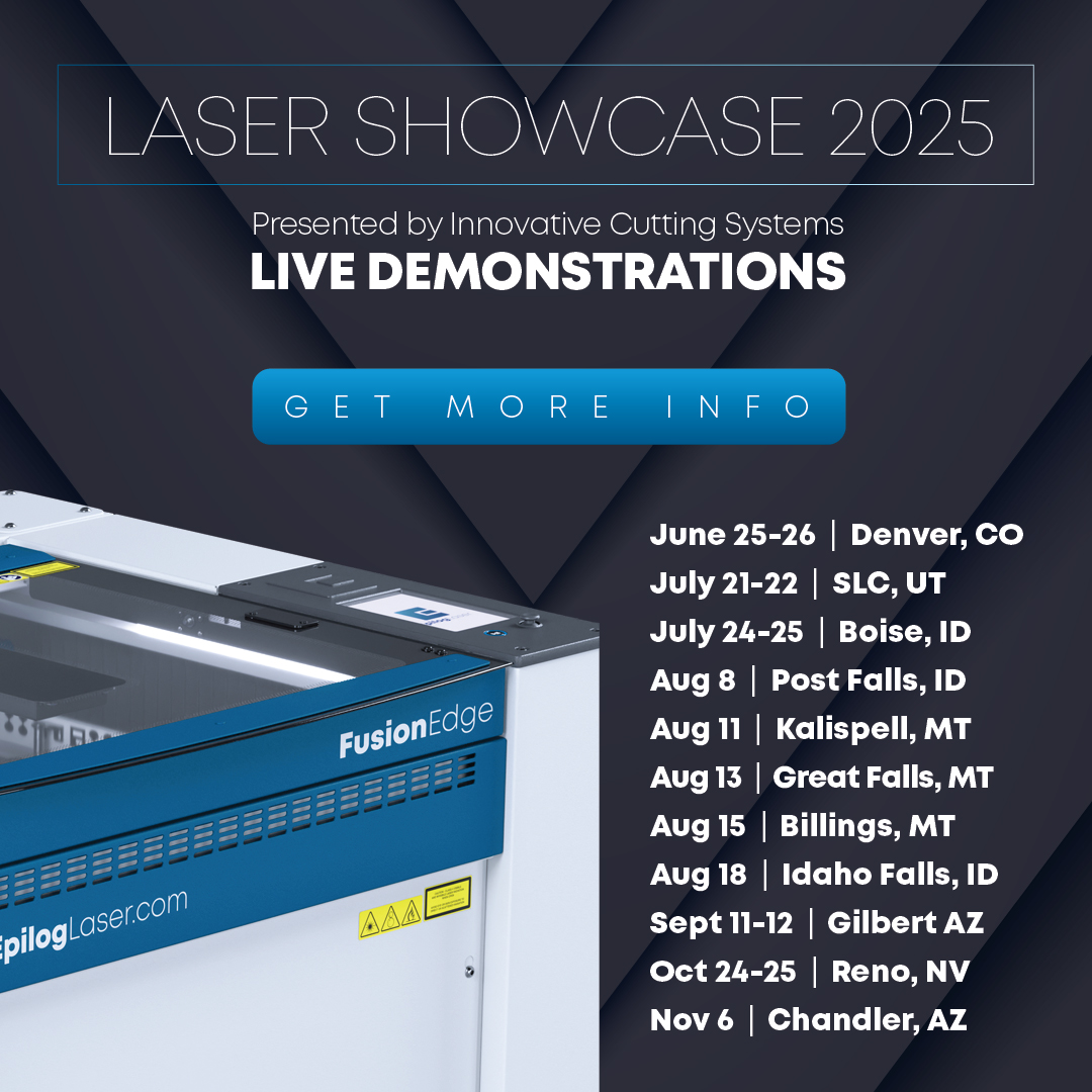 Join our distributors from Innovative Cutting Systems on a multi-city tour where you can get a hands-on demo, test your files and materials, and discover how Epilog can help start or elevate your business! Learn more and register here: epiloglaser.com/contact/events…