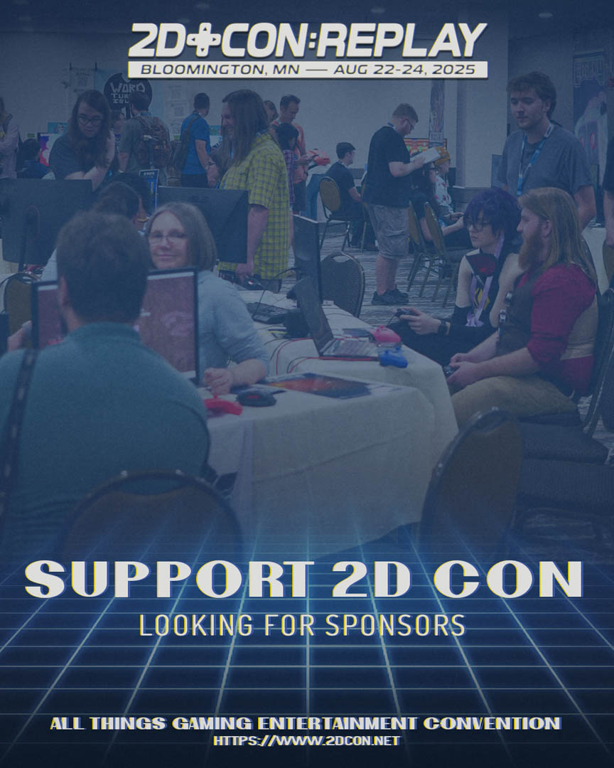 Are you or your company looking to get your brand in front of thousands of gamers and help a good cause? 2D Con is seeking sponsors and partners for 2D Con Prime 2025. 

Sponsoring 2D Con helps us keep our cost low and is a great way to reach gamers of all backgrounds. 

Learn