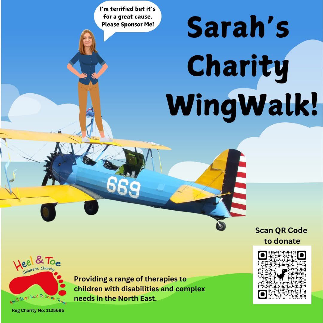 sv1's tweet photo. So the long awaited rearranged Wingwalk  fundraising for @HeelToeCharity will be on 29/5 subject to weather!! If not supported already  @JustGiving page and please donate if you can. Thank you! #JustGiving https://t.co/L3G30JH8au… #wingwalk https://t.co/gGrfesJEVU