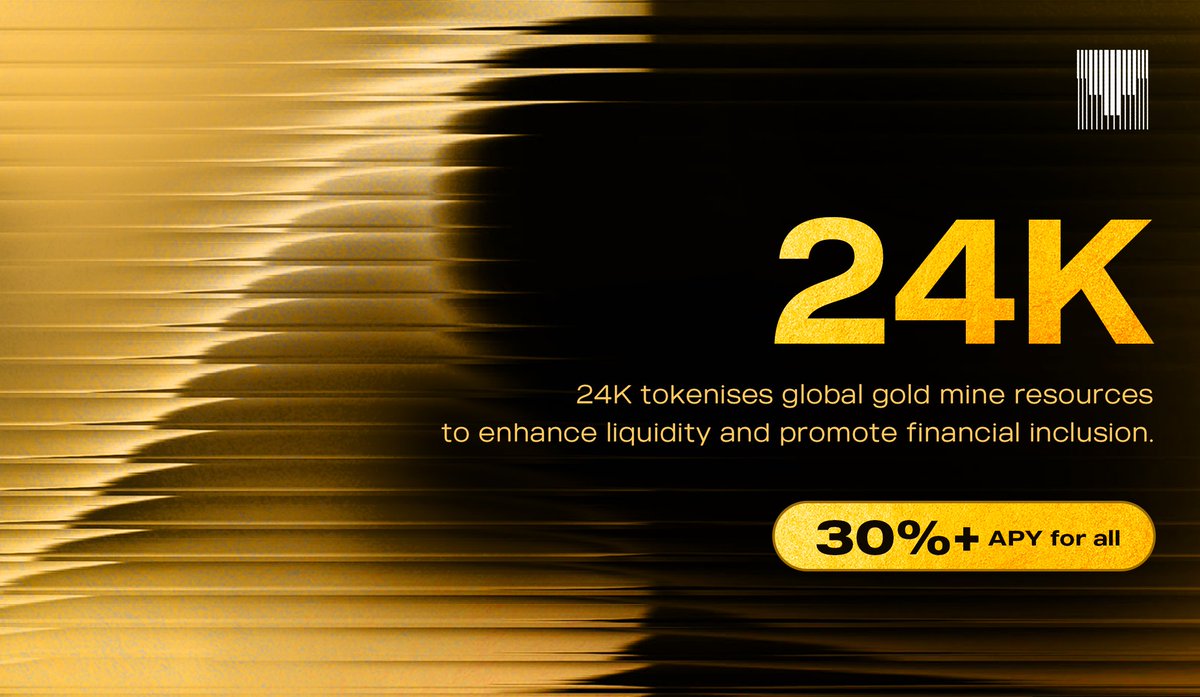 24K_finance's tweet photo. GMiners.

30%+ APY is possible ONLY at #24K Finance.

Value of GOLD is driven by the strongest consensus in human history, 24K makes early-stage Gold Mine investment possible on-chain.

Time to MINE. https://t.co/rK6nFaFEnS