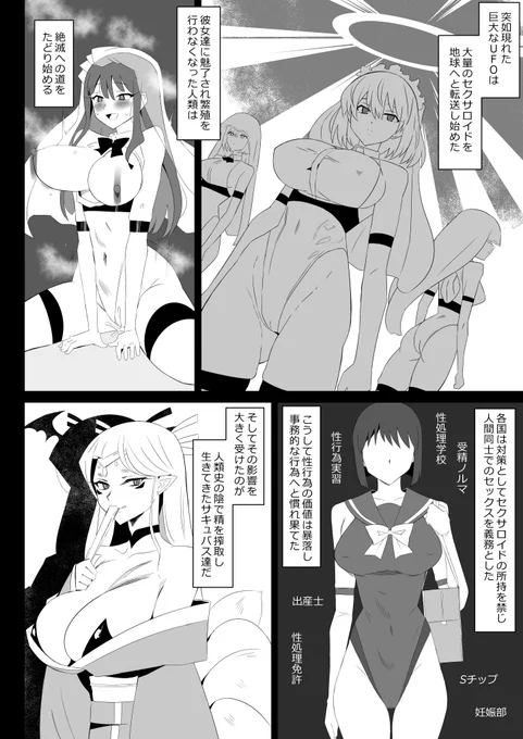 ②物乞いのサキュバス母娘を見つけたから連れて帰るお話 