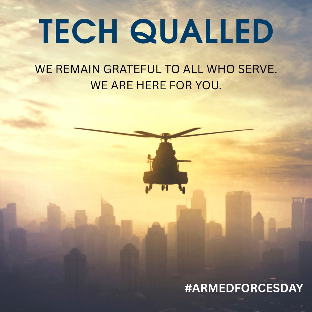 Tech Qualled remains grateful to all who serve.

Six branches. One unwavering mission: to protect and defend the United States of America. We honor the courage, commitment, and sacrifice of all who serve our great nation.

Saturday, May 17, 2025

#armedforcesday
#hiremilitary