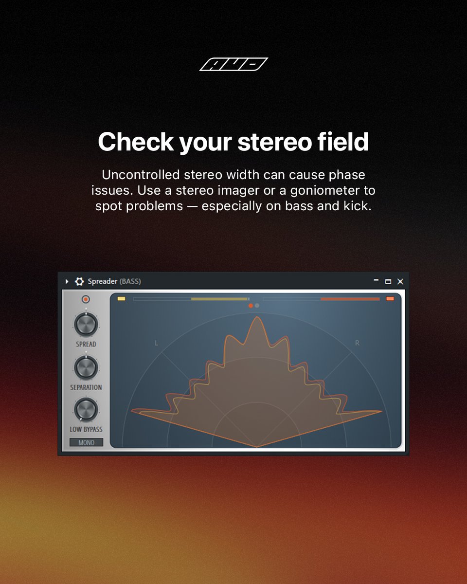 💥 Clean up your mix = instant pro sound
Muddiness kills clarity, here’s how to fix it:

✅ High-pass the right elements
✅ Clean your reverb
✅ Watch your stereo field

Try these on your next project and let your mix breathe!

#FLStudioTips #Mixing101 #MusicProduction #EDM