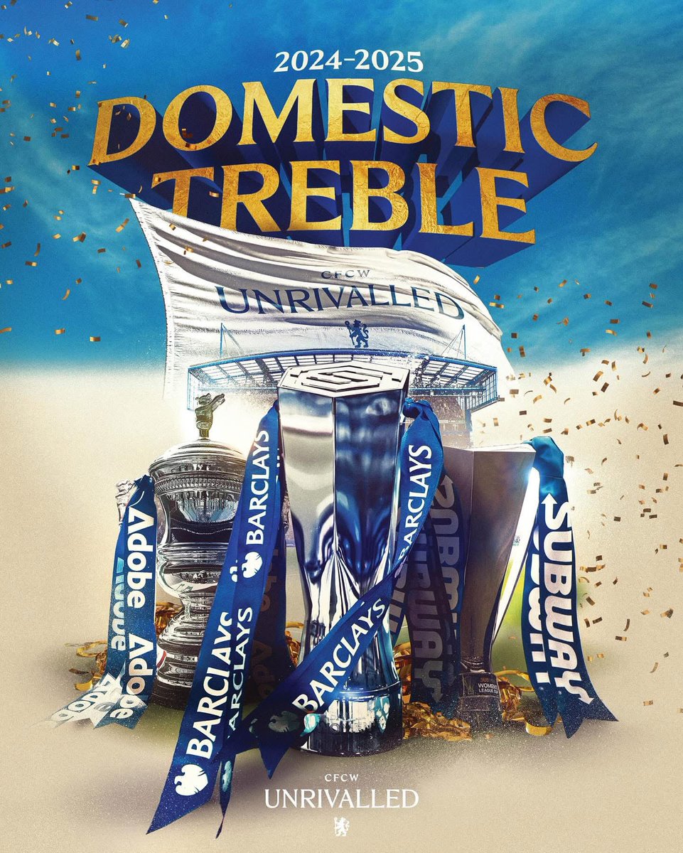 CHELSEA FANS DROP YOUR HANDLES LETS CONNECT , our WOMEN have won the domestic treble this season 💙💙💙💙💙💙