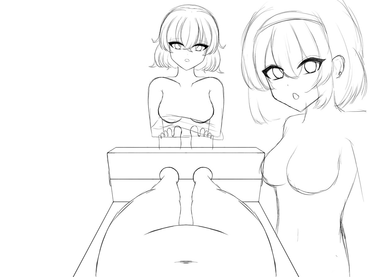 んー悩み
構図 主観だとおんなじ感じになっちゃうのが難点 