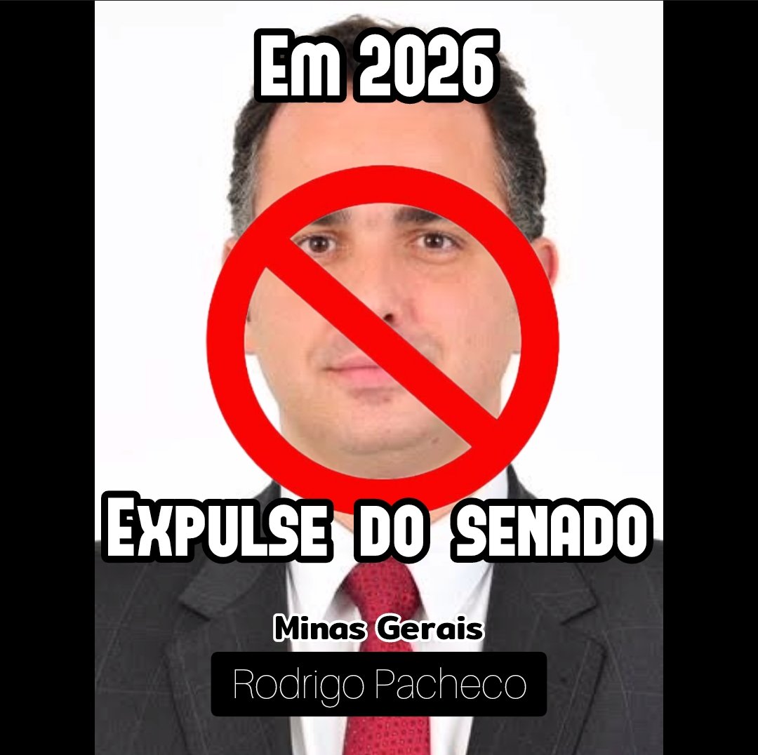 SENADORES POR MINAS GERAIS:
❌ Rodrigo Pacheco 💩 - dispensa comentários.

🔽 Próximo post será de Santa Catarina.