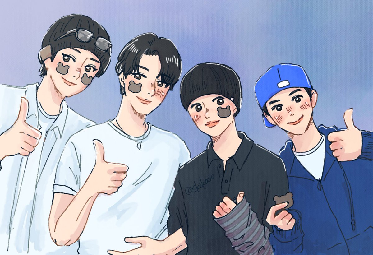 🐯🐻🐧🐰 #exofanart